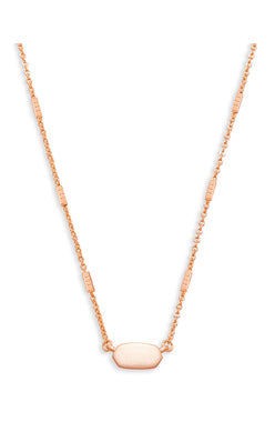 Fern Rose Gold Necklace - Brazos Avenue Market 