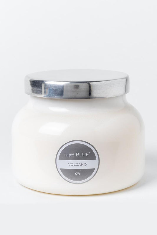 Capri Blue Volcano White Signature Jar Candle 19 oz - Brazos Avenue Market 