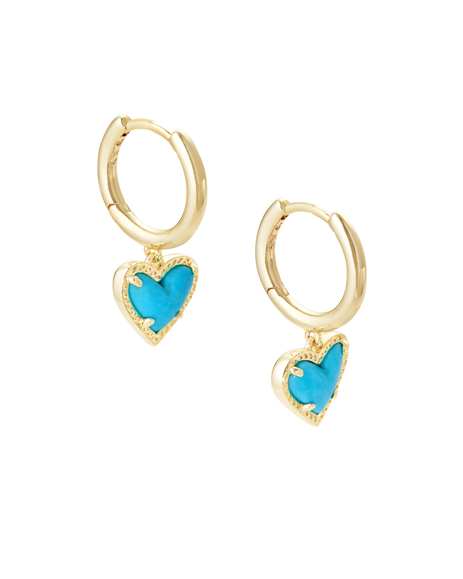 Ari Heart Huggie Earring - Brazos Avenue Market 