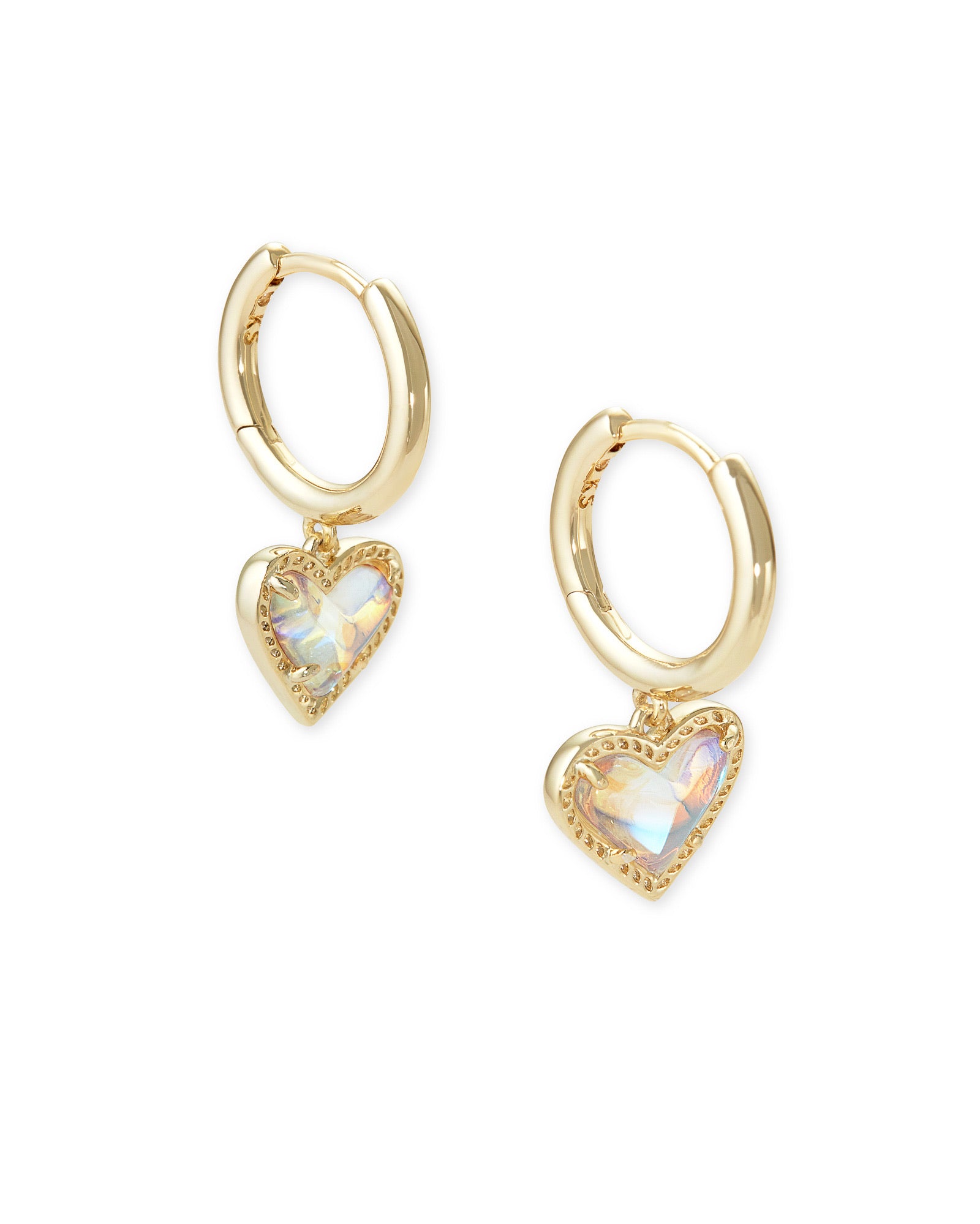 Ari Heart Huggie Earring - Brazos Avenue Market 