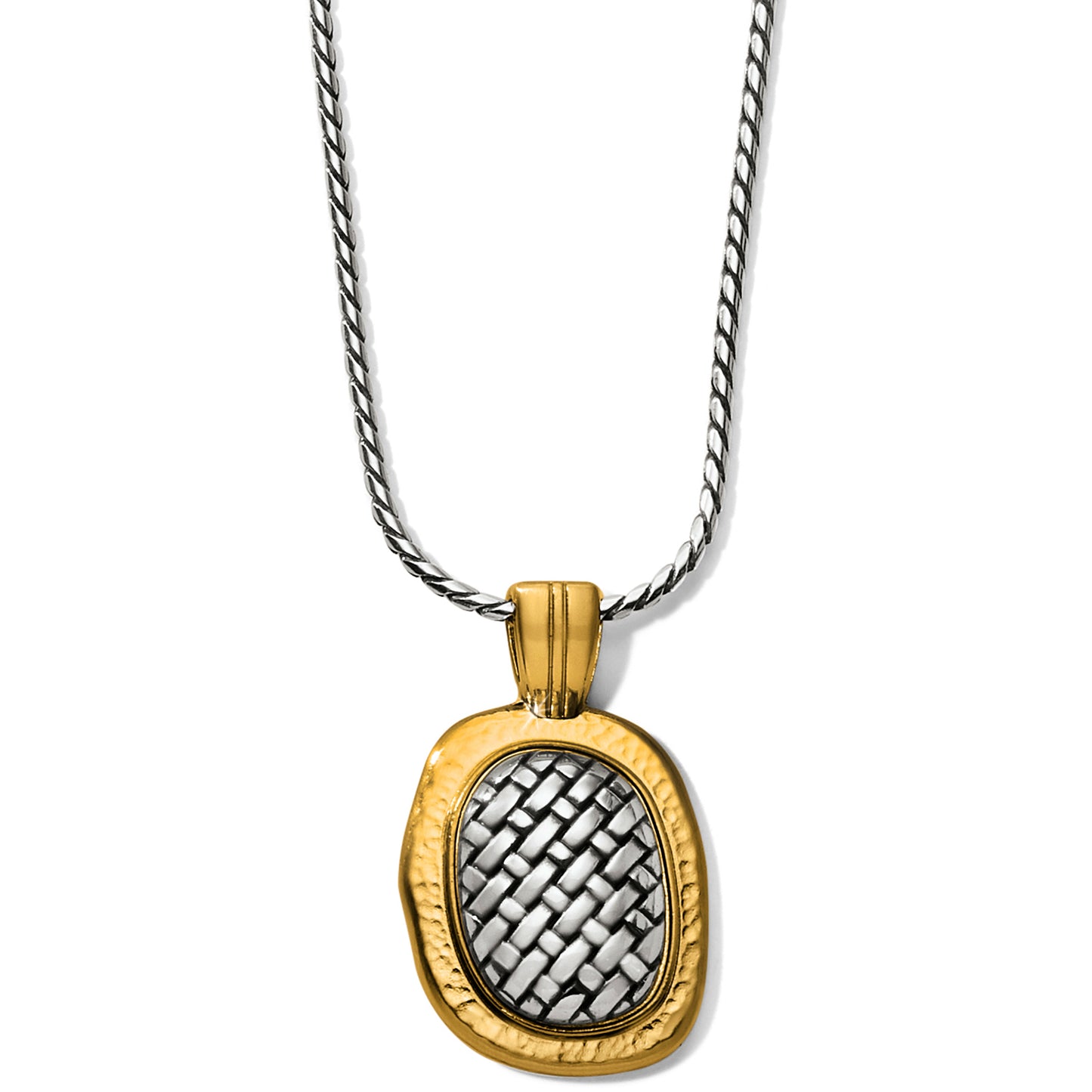 Ferrara Artisan Two Tone Pendant Necklace - Brazos Avenue Market 